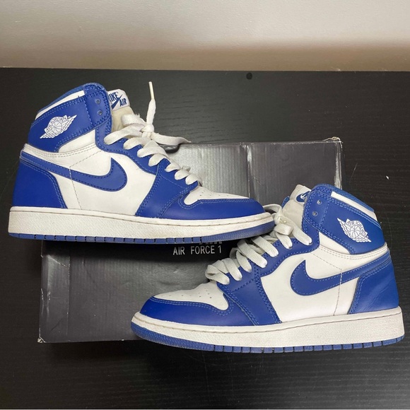 Jordan 1 High Storm Blue Size 5Y (6.5W) - Picture 1 of 7